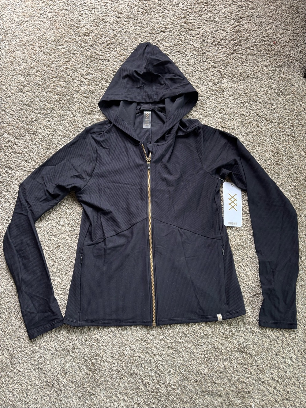 NWT RHONE Womens Ripple Full Zip Hoodie Medium - Picture 3 of 5